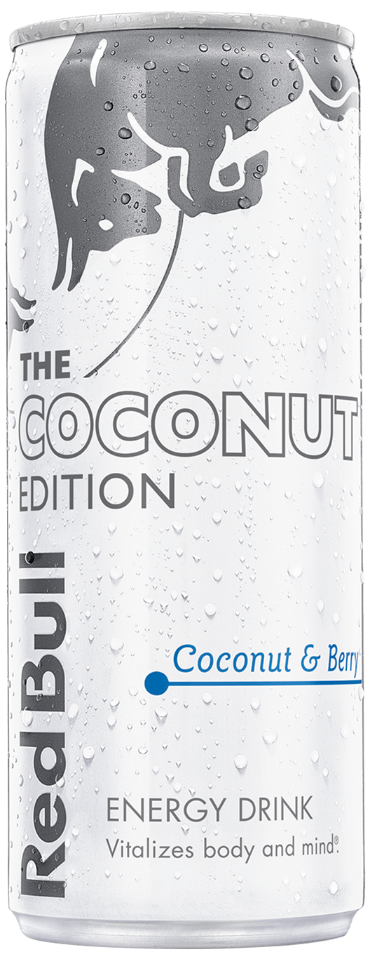 A can of Red Bull Coconut Edition