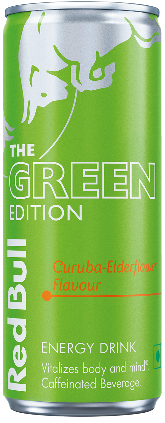 A can of Red Bull Green Edition