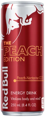 Packshot of Red Bull Peach Edition