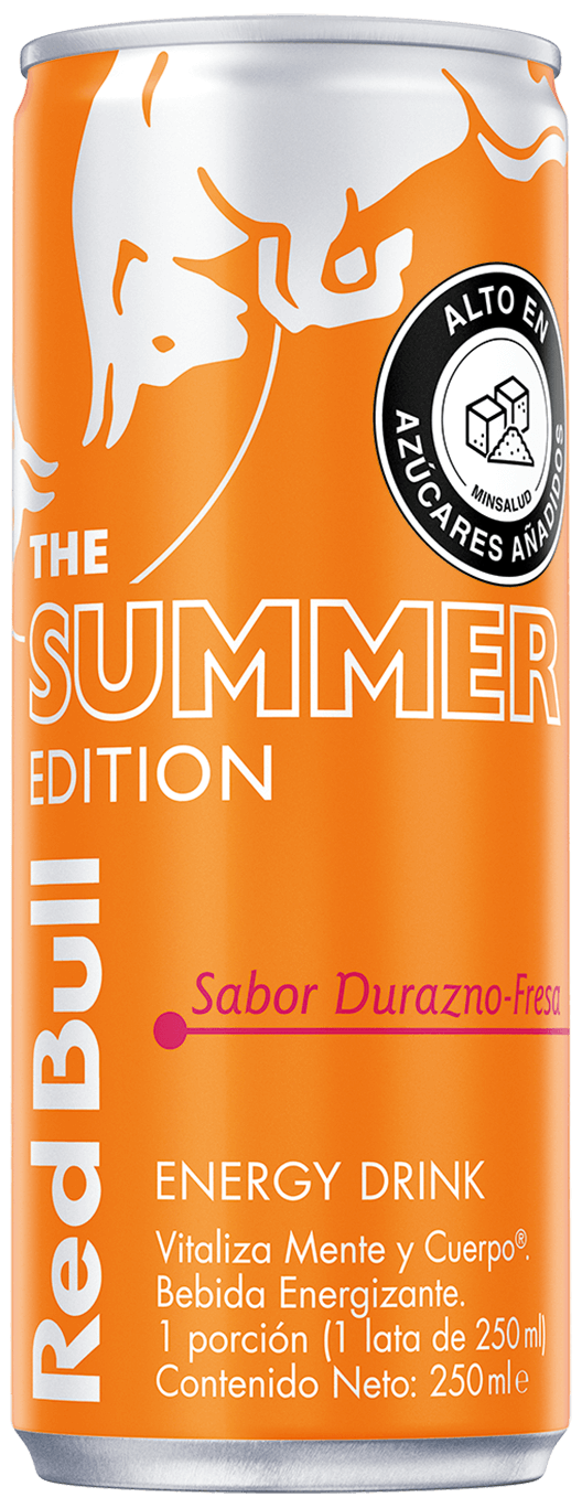 A can of Red Bull Summer Edition Apricot Strawberry