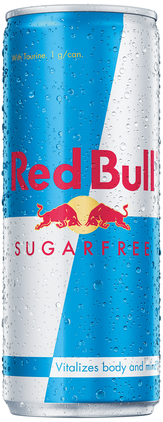 Packshot of Red Bull Sugarfree Energy Drink