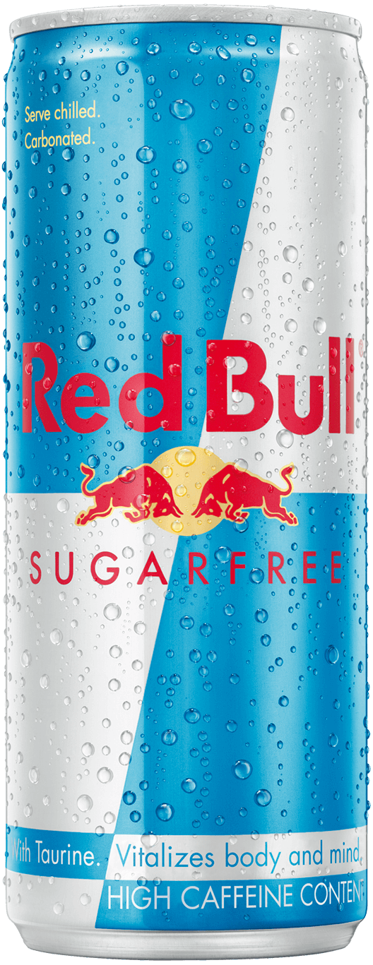 Packshot of Red Bull Sugarfree Energy Drink