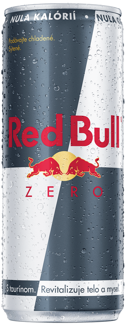 A chilled can of Red Bull Zero