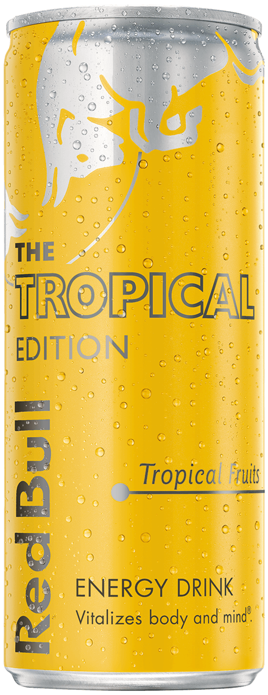 Packshot of Red Bull Tropical Edition