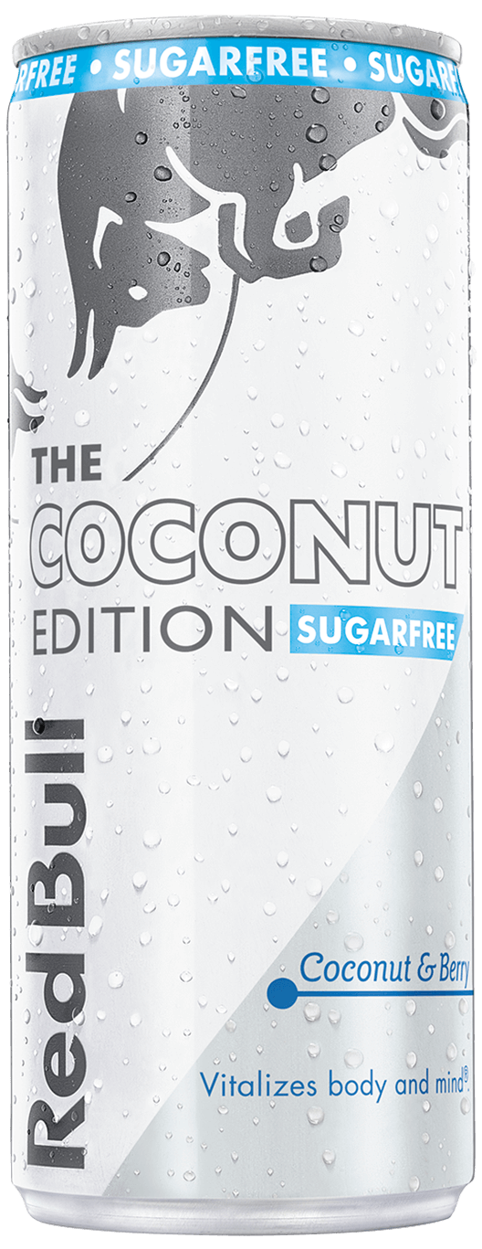A Can of Red Bull Coconut Edition Sugarfree