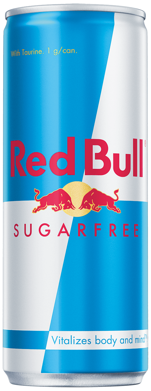Packshot of Red Bull Sugarfree Energy Drink