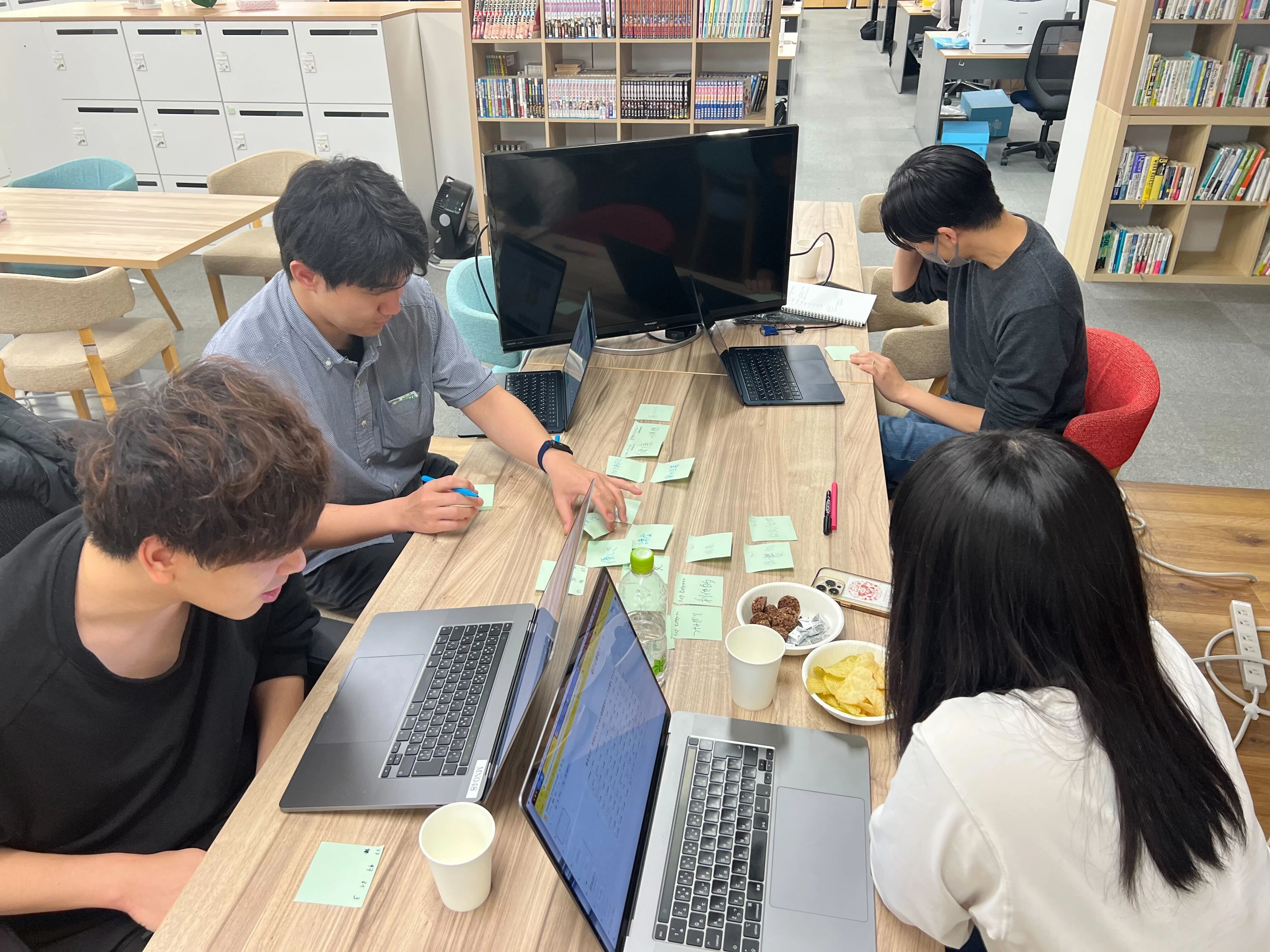 ワークショップでディスカッションしているみんなのお写真