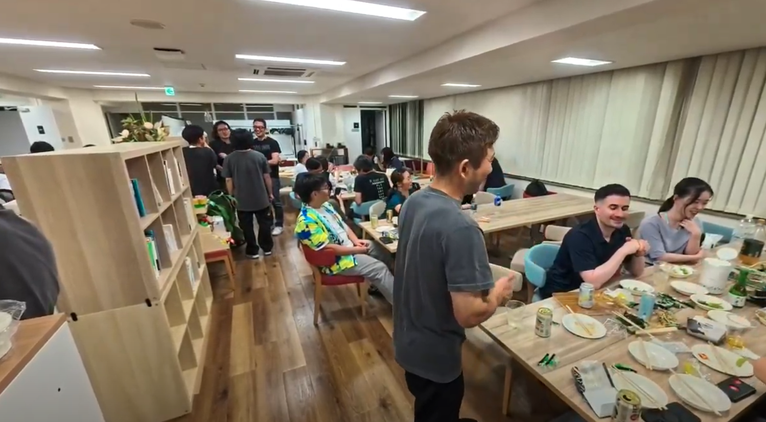 サンライトで行われた３次会の様子