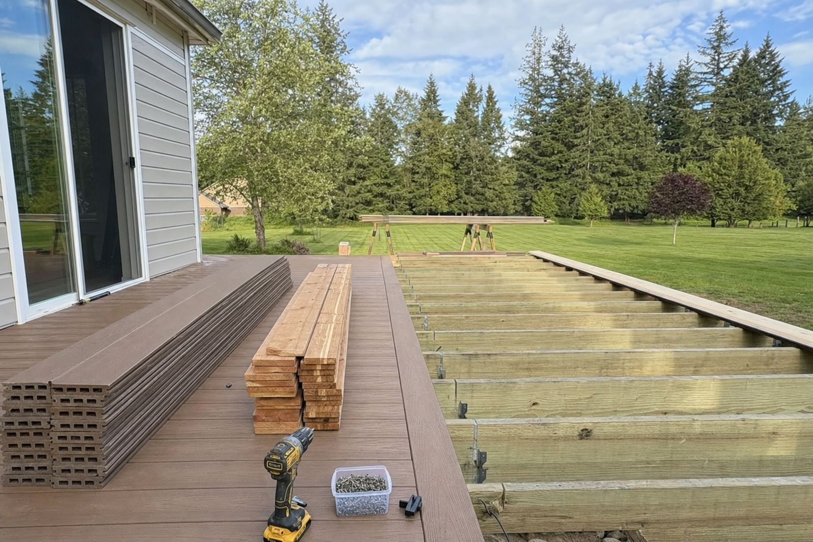 Composite vs. Cedar Decking in Spokane's Four-Season Climate