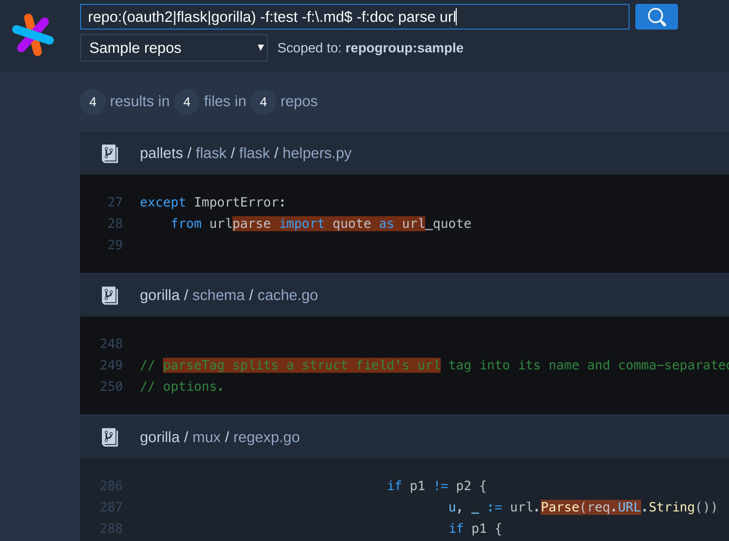 More powerful code search on Sourcegraph