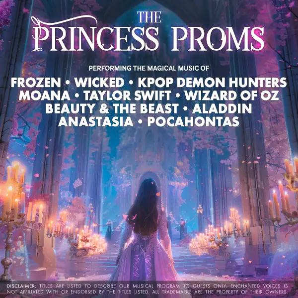 Hero image for homepage featuring Princess Proms