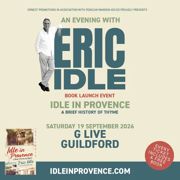 Event card thumbnail image for Eric Idle: Idle In Provence