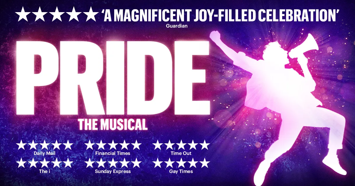 Hero image for homepage featuring Pride The Musical