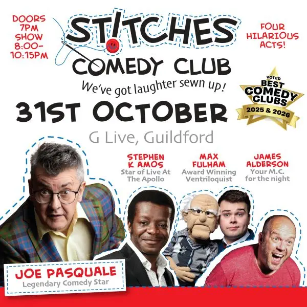 Hero image for Stitches Comedy Club - Stephen K Amos, Max Fulham And Joe Pasquale 