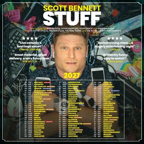 Event card thumbnail image for Scott Bennett: Stuff