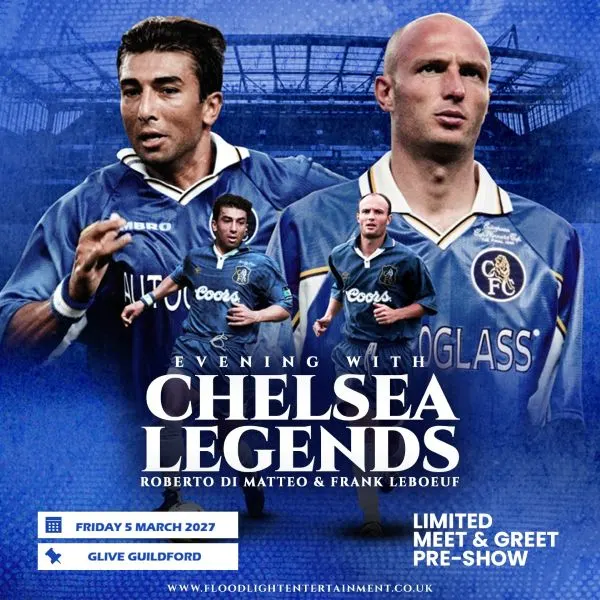Event card thumbnail image for An Evening With Roberto Di Matteo & Frank Leboeuf 