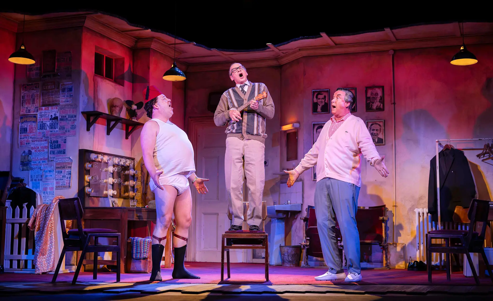 Image preview for Damian Williams, Steve Royle and Simon Cartwright in The Last Laugh - credit Pamela Raith copy