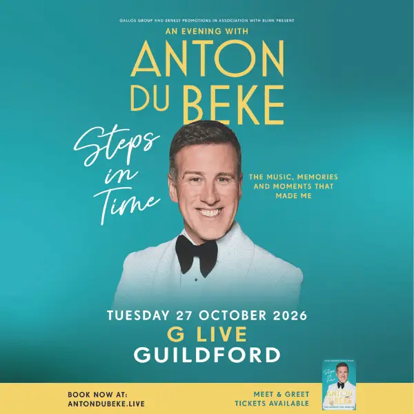 Hero image for homepage featuring Anton Du Beke: Steps in Time