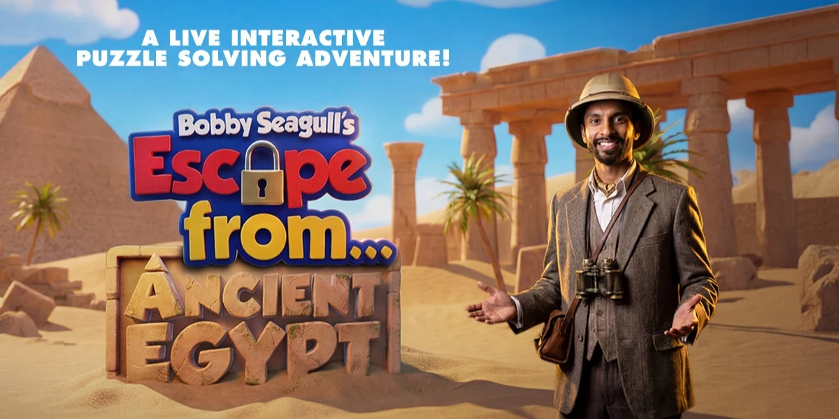 Hero image for Bobby Seagull's Escape From Ancient Egypt 