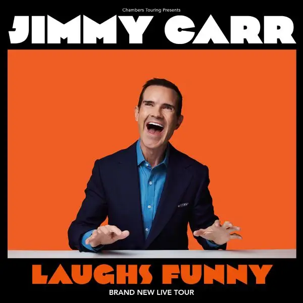 Hero image for homepage featuring Jimmy Carr: Laughs Funny