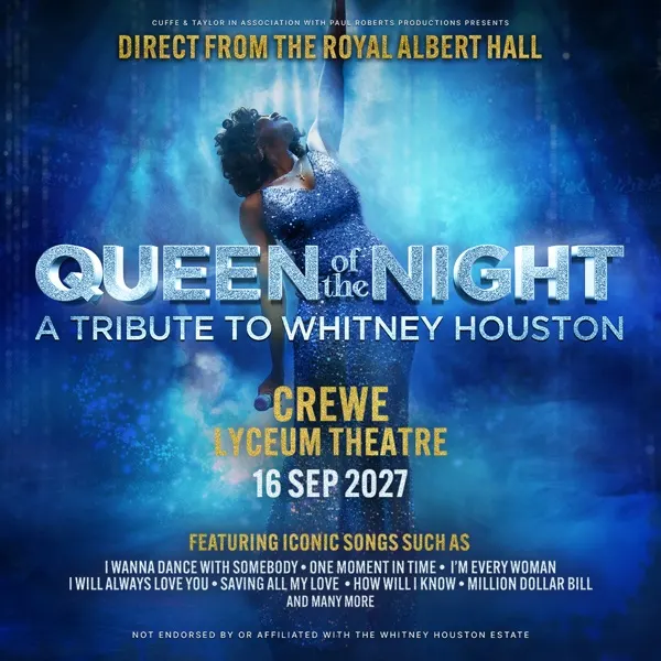 Event card thumbnail image for Queen Of The Night - A Tribute To Whitney Houston