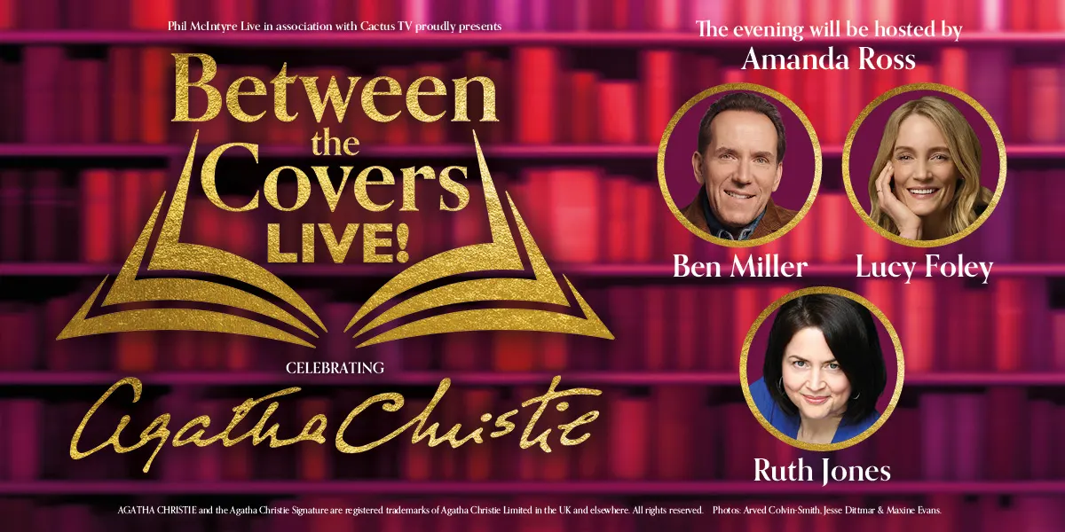 Hero image for Between The Covers Live - Celebrating Agatha Christie 