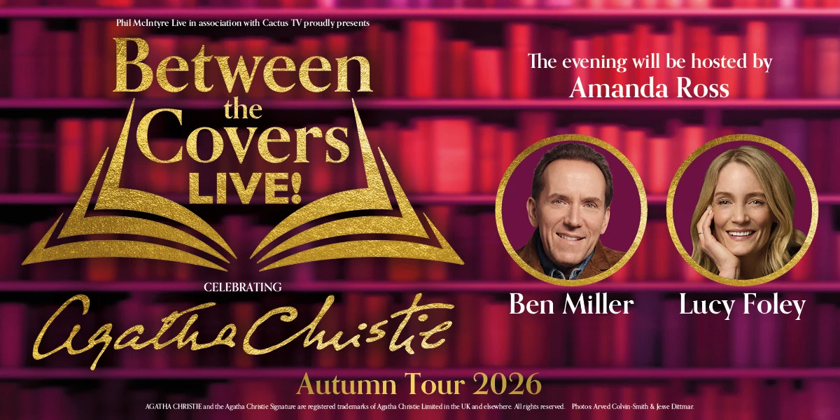 Hero image for Between The Covers Live - Celebrating Agatha Christie 