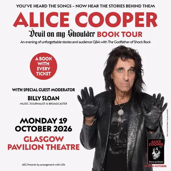 Hero image for Alice Cooper - Devil On My Shoulder Book Tour