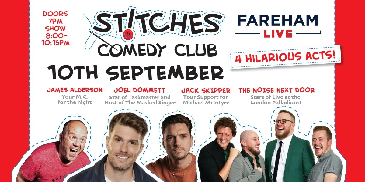 Hero image for Stitches Comedy Club - Joel Dommett, Jack Skipper and The Noise Next Door