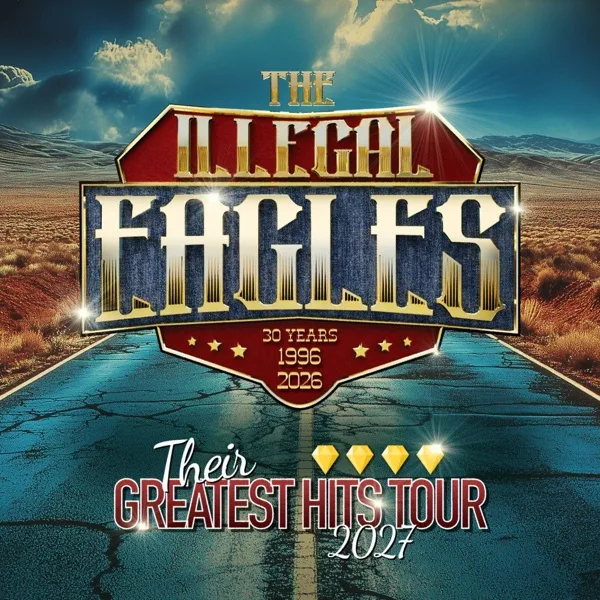 Event card thumbnail image for The Illegal Eagles - Their Greatest Hits Tour 2027