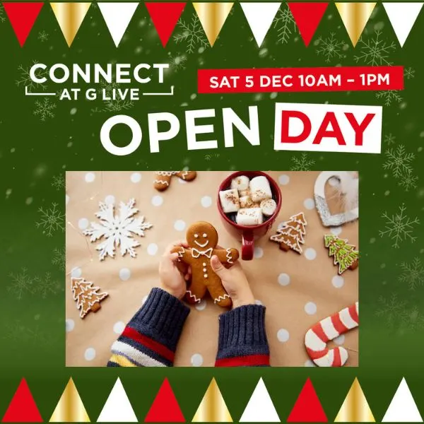 Event card thumbnail image for Connect At G Live: Gingerbread Decorating Workshops 