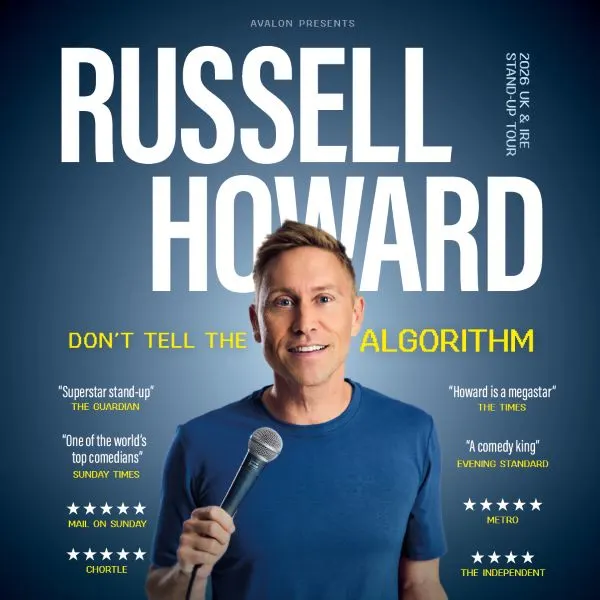 Event card thumbnail image for Russell Howard - Don’t Tell The Algorithm 