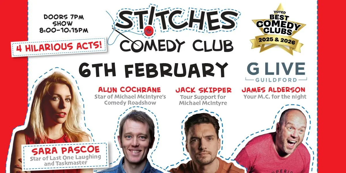 Hero image for Stitches Comedy Club - Sara Pascoe, Alun Cochrane and Jack Skipper 