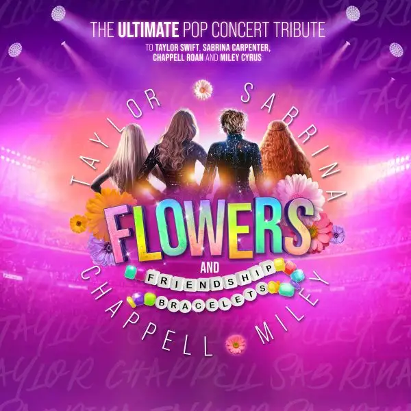 Hero image for homepage featuring Flowers and Friendship Bracelets