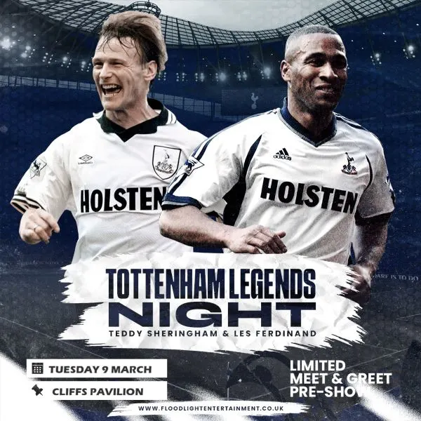 Event card thumbnail image for An Evening With Sir Les Ferdinand & Teddy Sheringham 