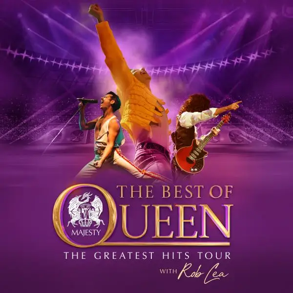 Hero image for homepage featuring The Best Of Queen
