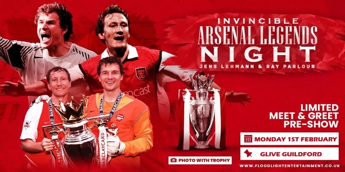 Hero image for Arsenal Legends Night - Jens Lehmann & Ray Parlour