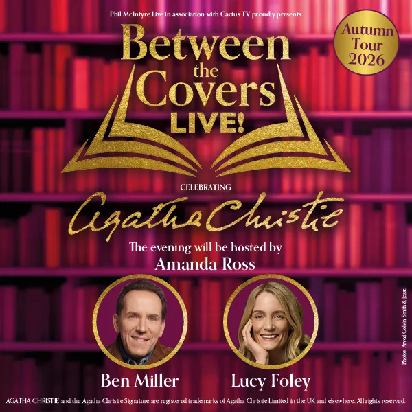 Event card thumbnail image for Between The Covers Live - Celebrating Agatha Christie 