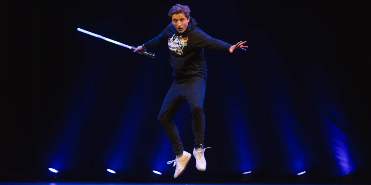 Hero image for A Star Wars Improv Show: The One-Man Made-Up Movie Parody 