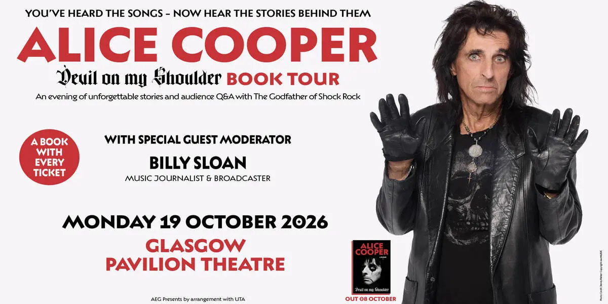 Hero image for Alice Cooper - Devil On My Shoulder Book Tour 