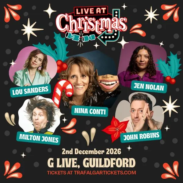 Event card thumbnail image for Live At Christmas With Nina Conti, Milton Jones, Lou Sanders & More 