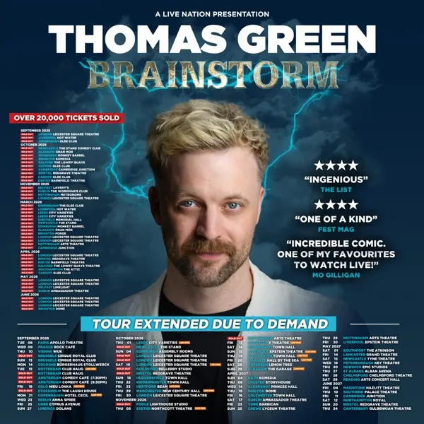 Event card thumbnail image for Thomas Green: Brainstorm 