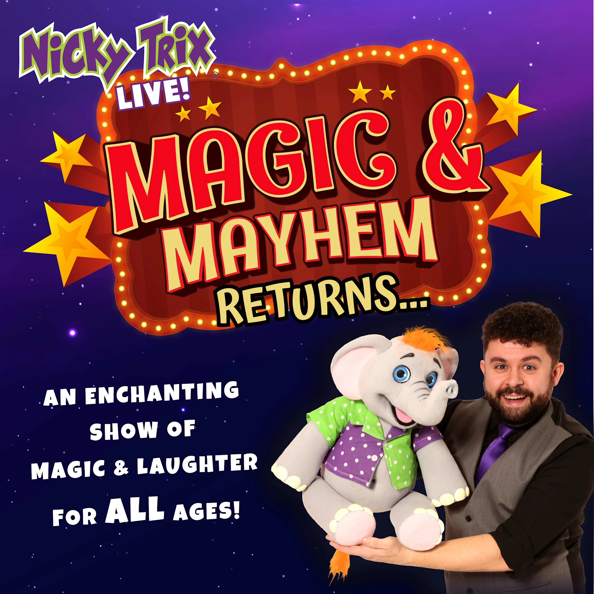 Event card thumbnail image for Nicky Trix Live: Magic & Mayhem