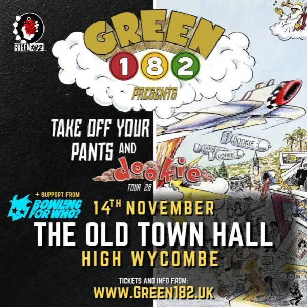 Hero image for GREEN 182 - Take Off Your Pants & Dookie Tour 2026! 