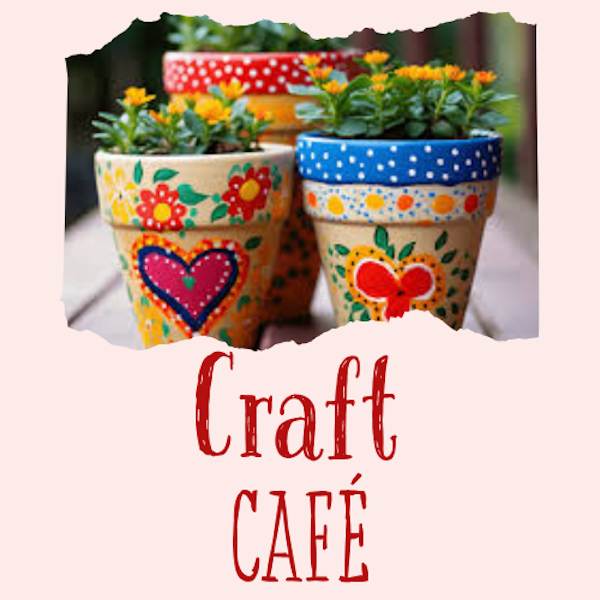 Hero image for Craft Café: Paint Your Own Flowerpot