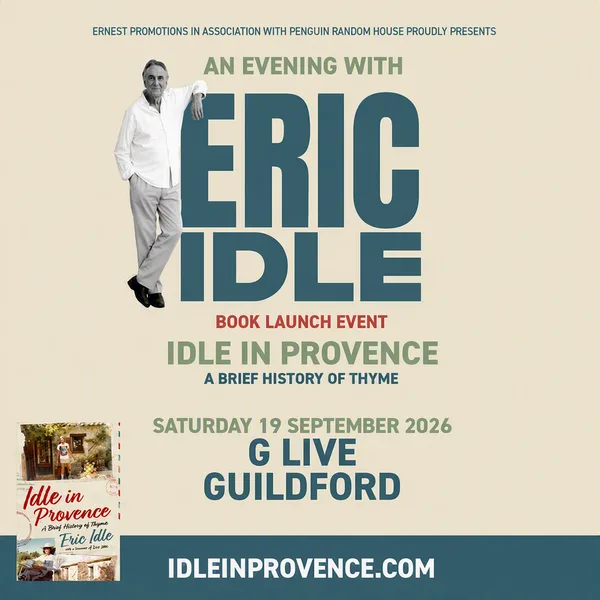 Event card thumbnail image for Eric Idle: Idle In Provence