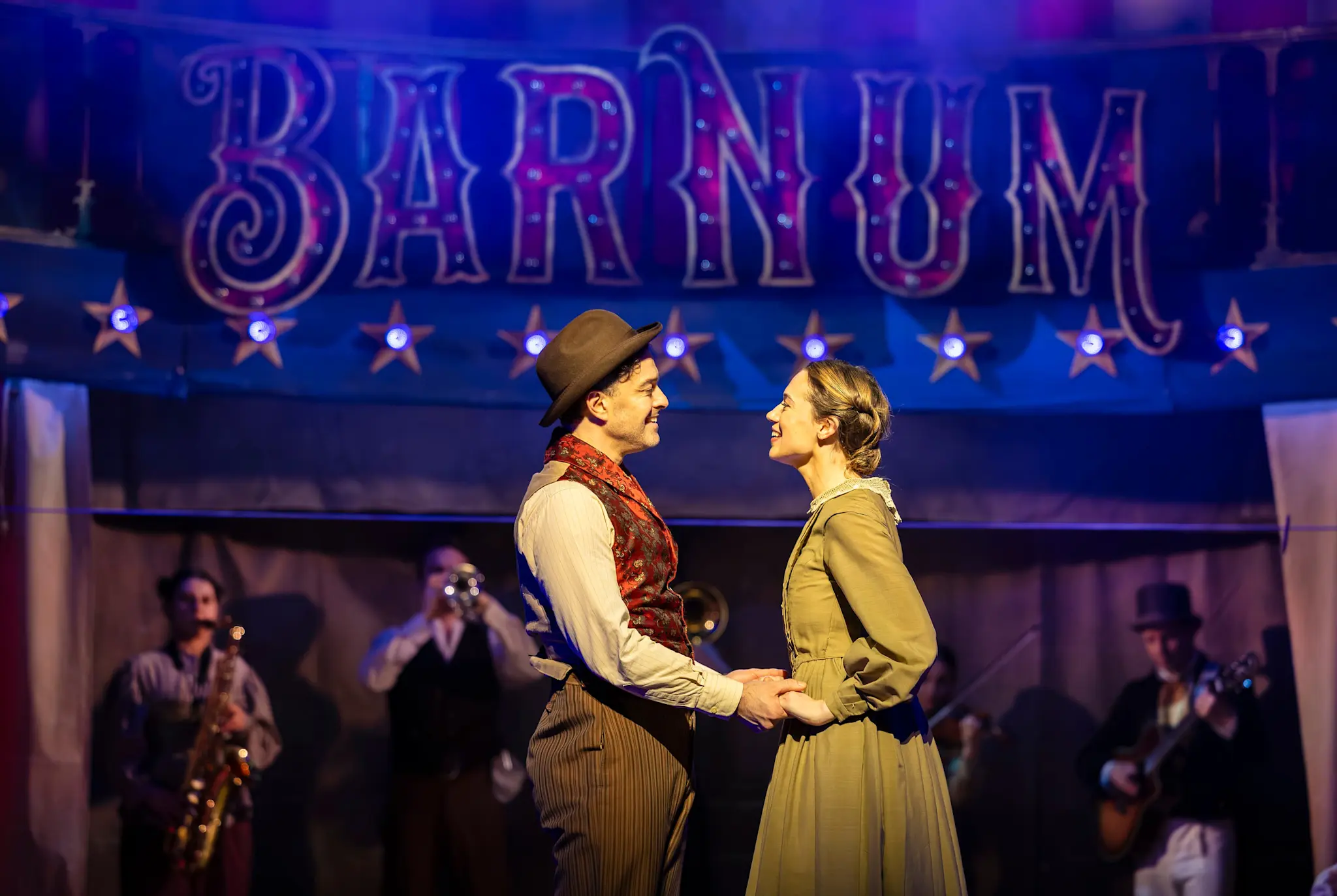 Image preview for Lee Mead and Monique Young (Charity) - Barnum UK Tour - Photo credit Pamela Raith - 170 (2)