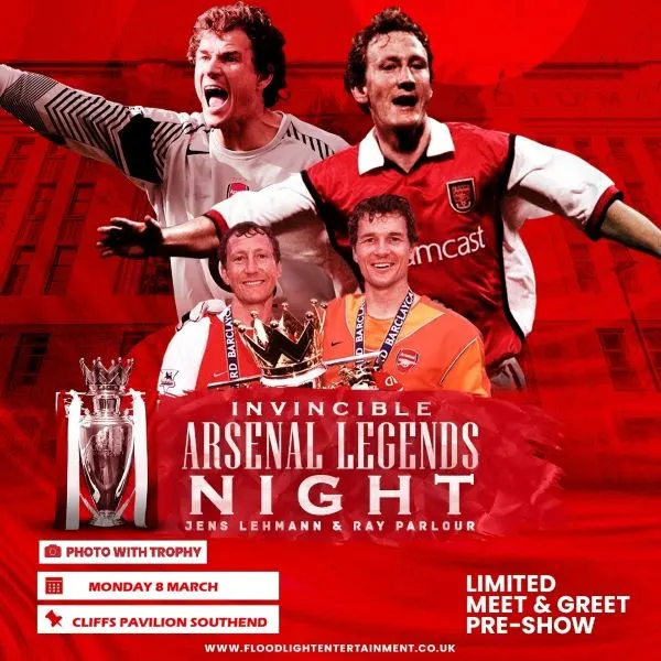 Event card thumbnail image for Arsenal Legends Night - Jens Lehmann & Ray Parlour