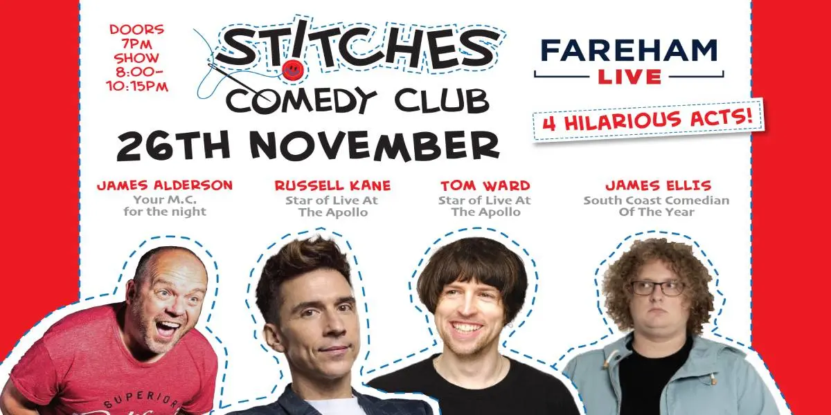 Hero image for Stitches Comedy Club - Russell Kane, Tom Ward And James Ellis
