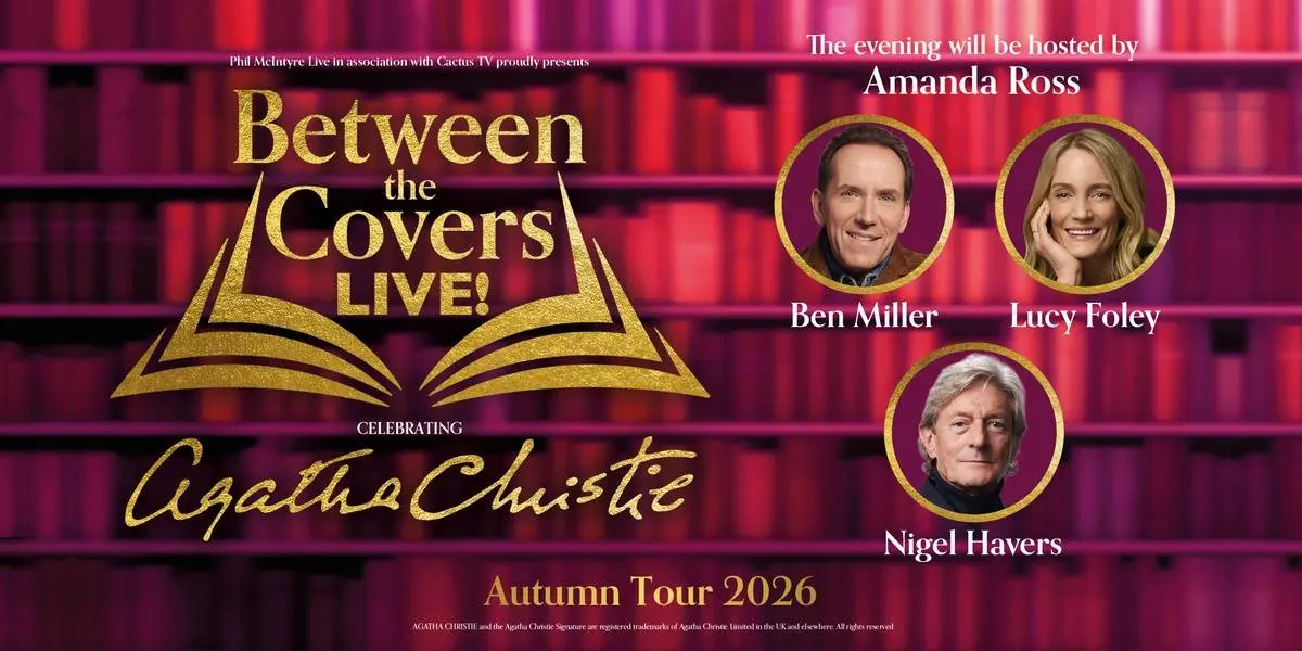 Hero image for Between The Covers Live - Celebrating Agatha Christie 
